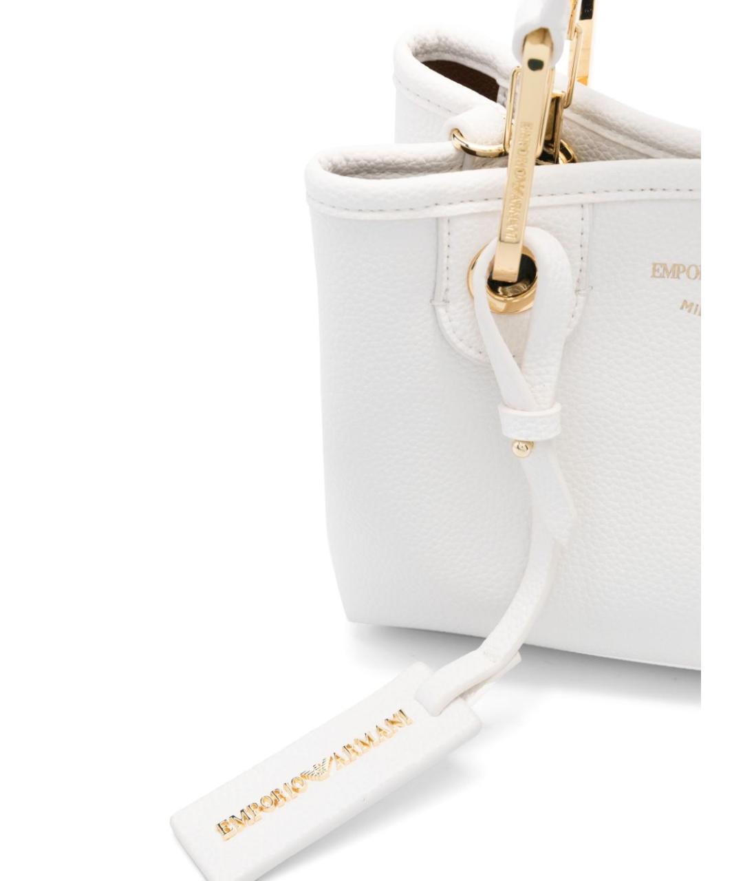 EMPORIO ARMANI Белая сумка тоут, фото 4