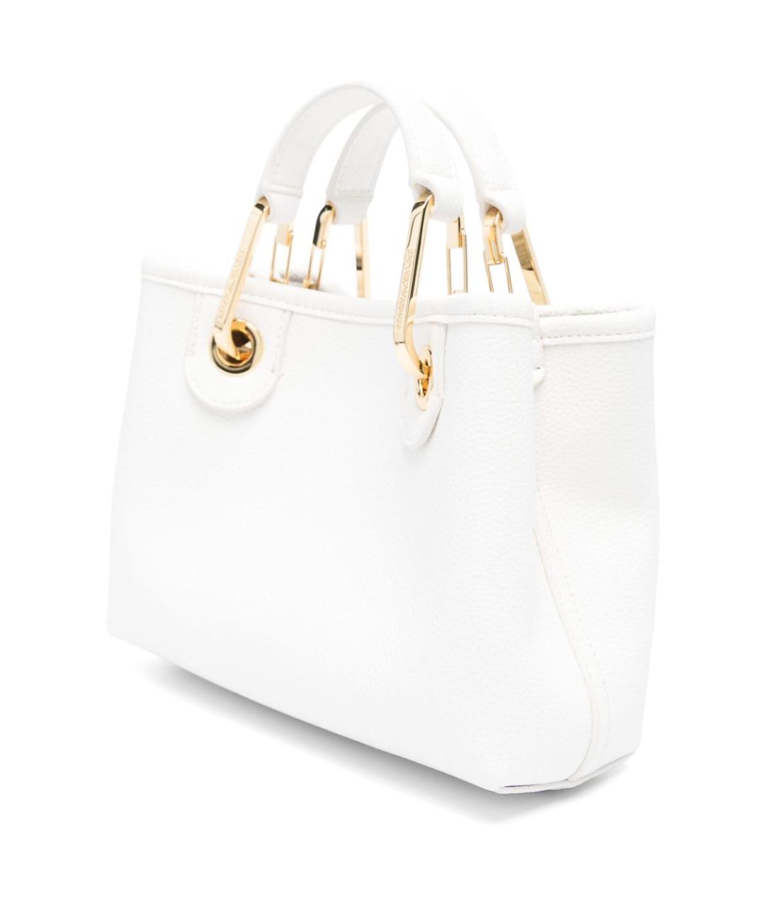 EMPORIO ARMANI Белая сумка тоут, фото 2