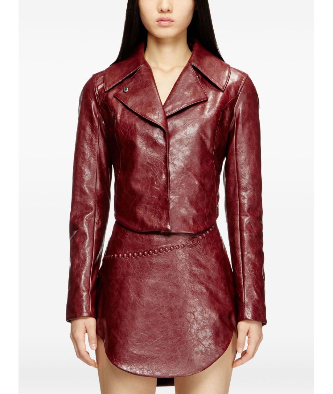 DIESEL Бордовая куртка, фото 4