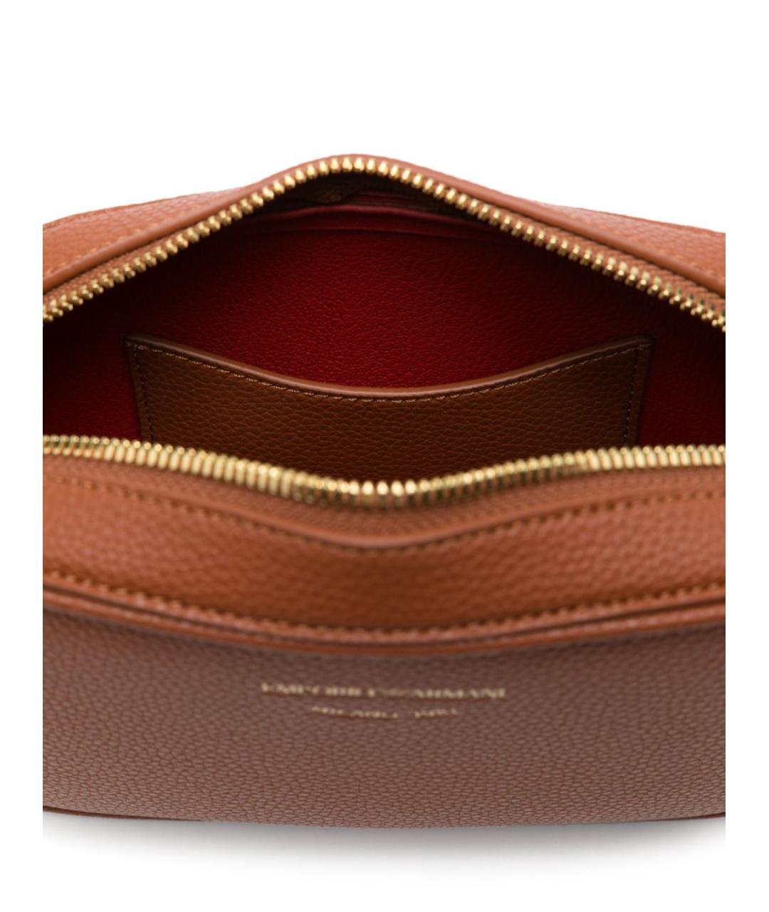 EMPORIO ARMANI Коричневая сумка через плечо, фото 2