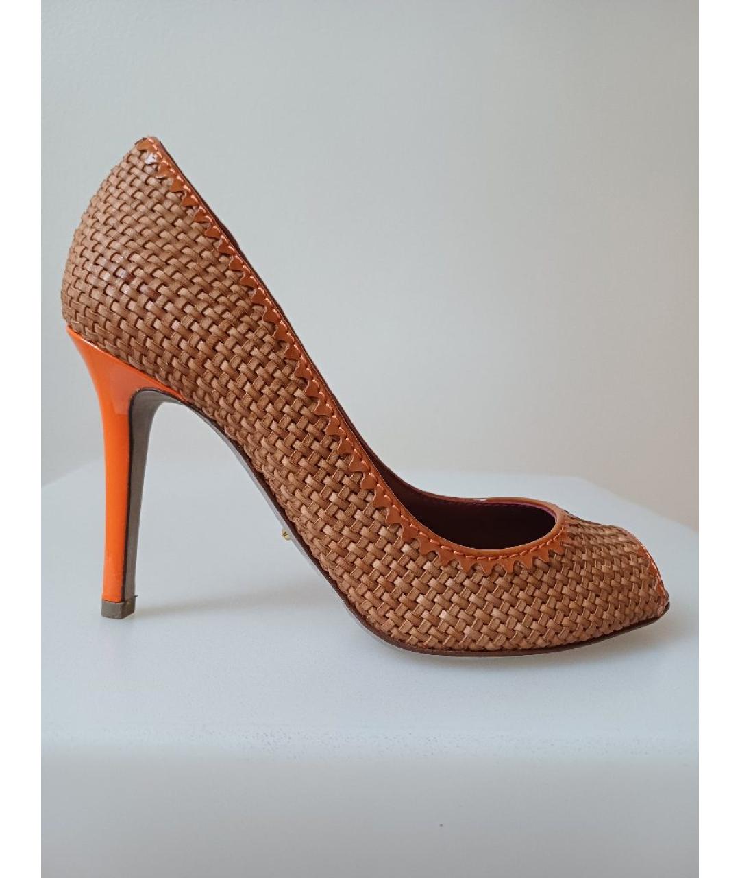 SERGIO ROSSI Коричневые кожаные туфли, фото 9