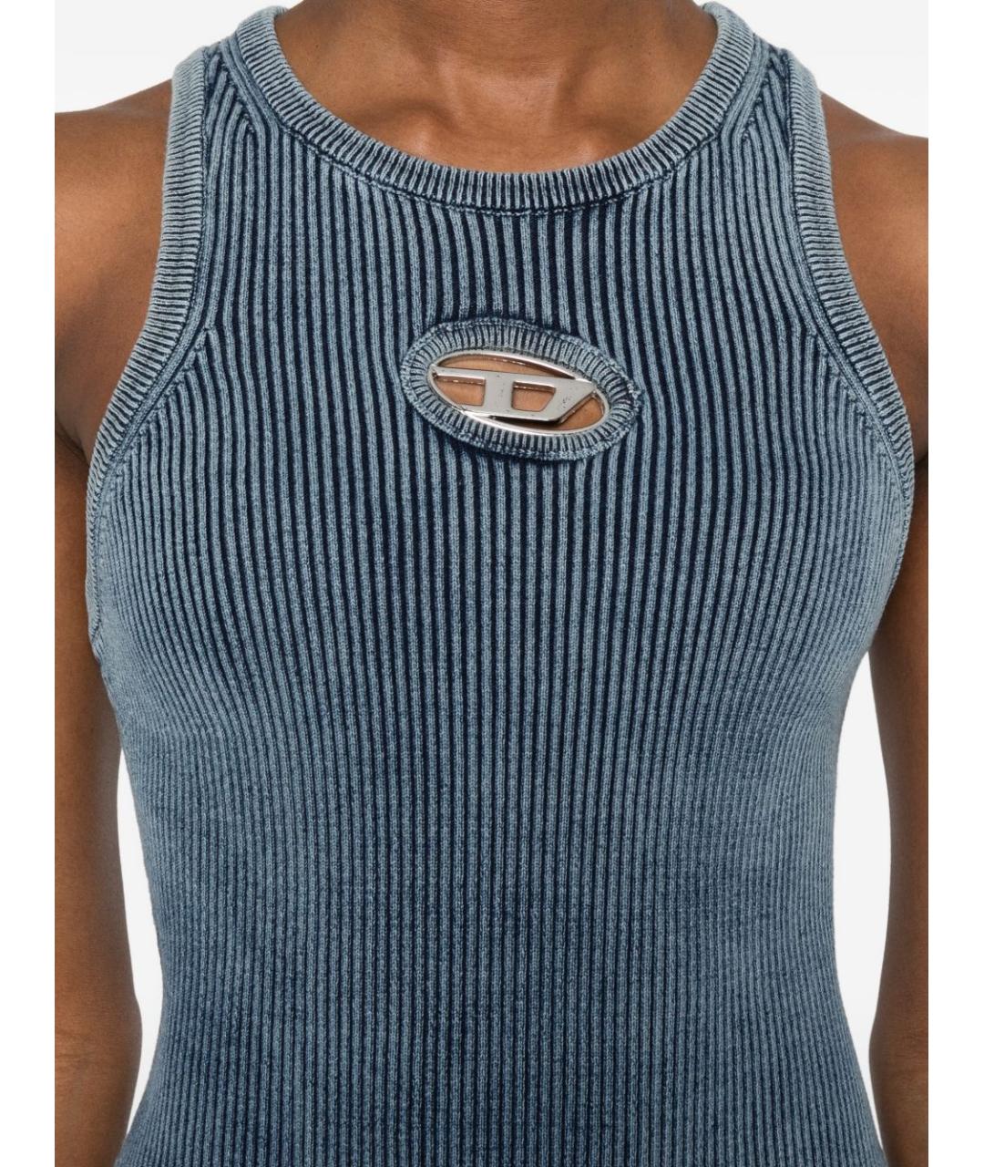 DIESEL Синее хлопковое платье, фото 4