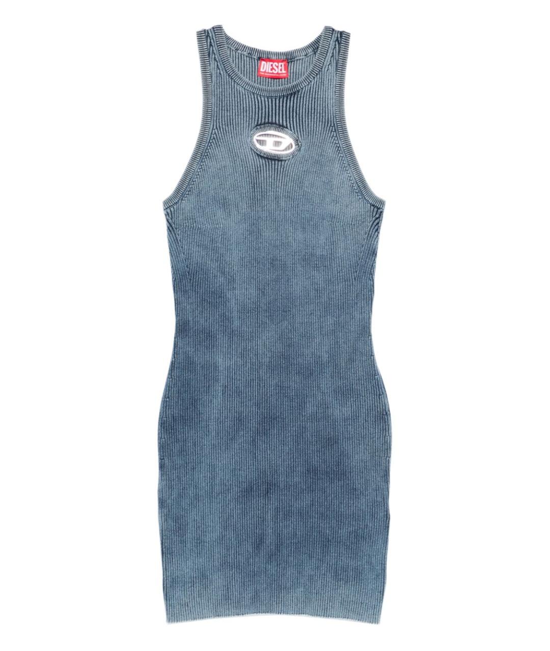 DIESEL Синее хлопковое платье, фото 1