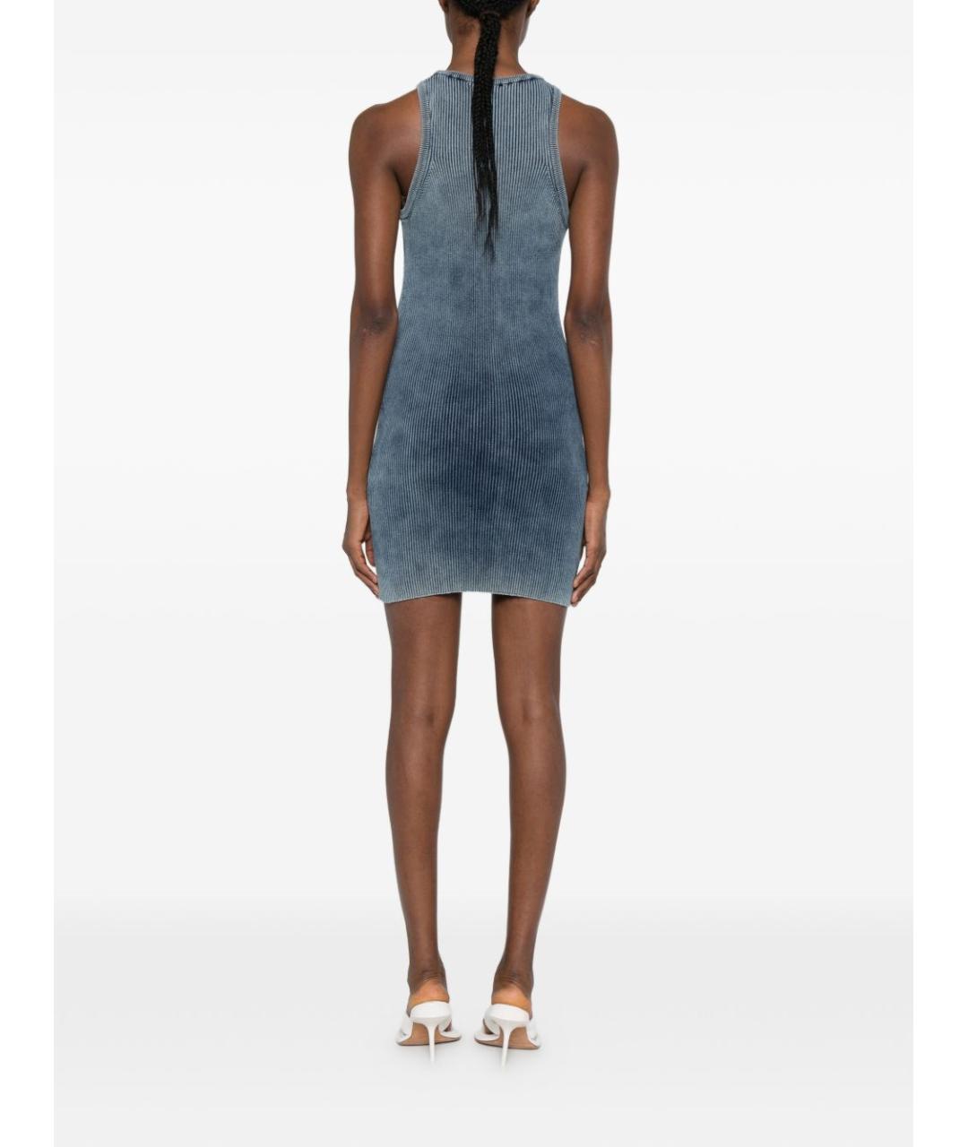 DIESEL Синее хлопковое платье, фото 3