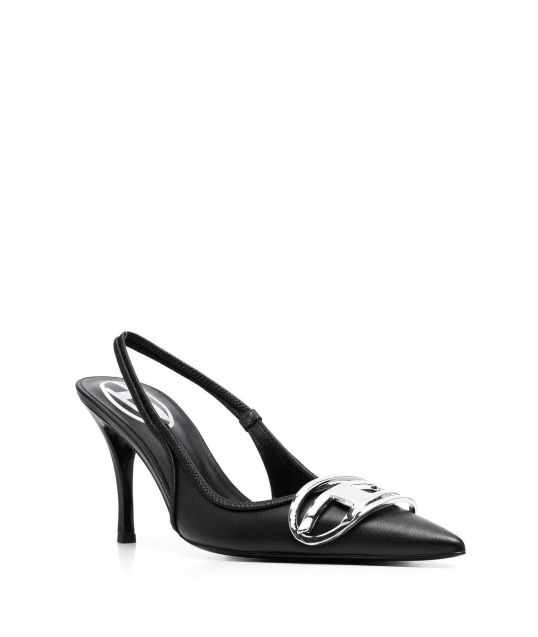 DIESEL Черные кожаные туфли, фото 3