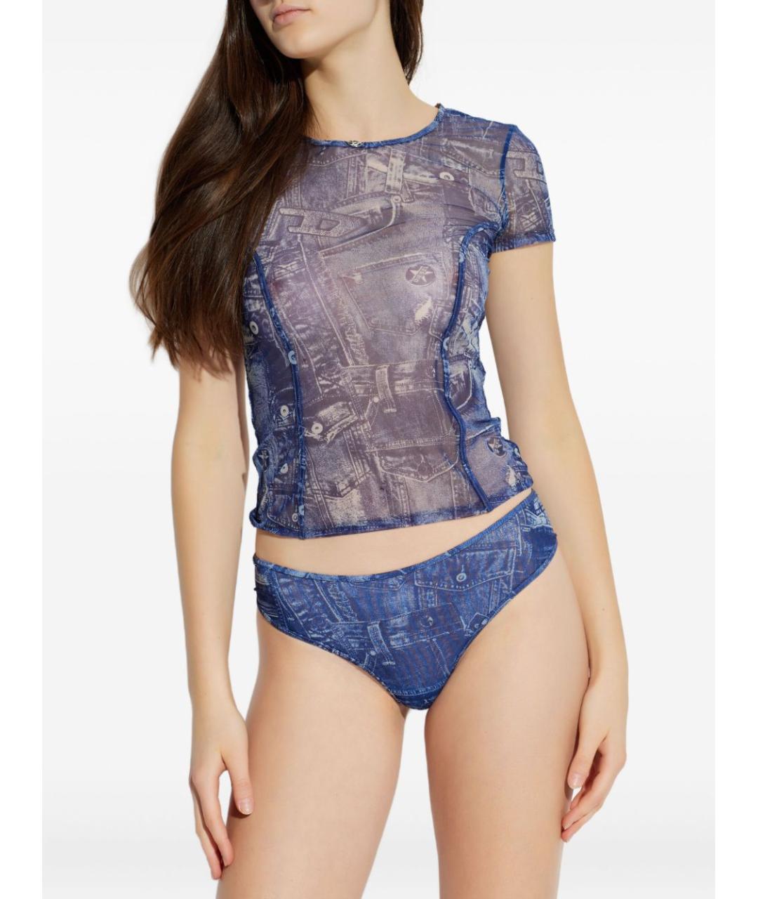 DIESEL Синяя футболка, фото 4