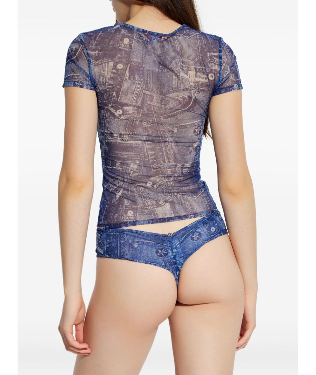 DIESEL Синяя футболка, фото 3