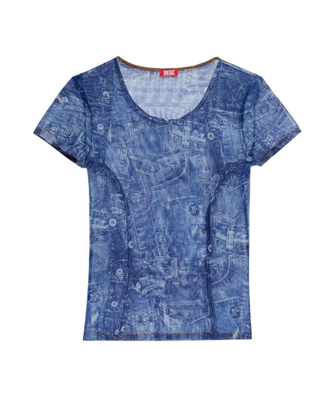 DIESEL Синяя футболка, фото 1