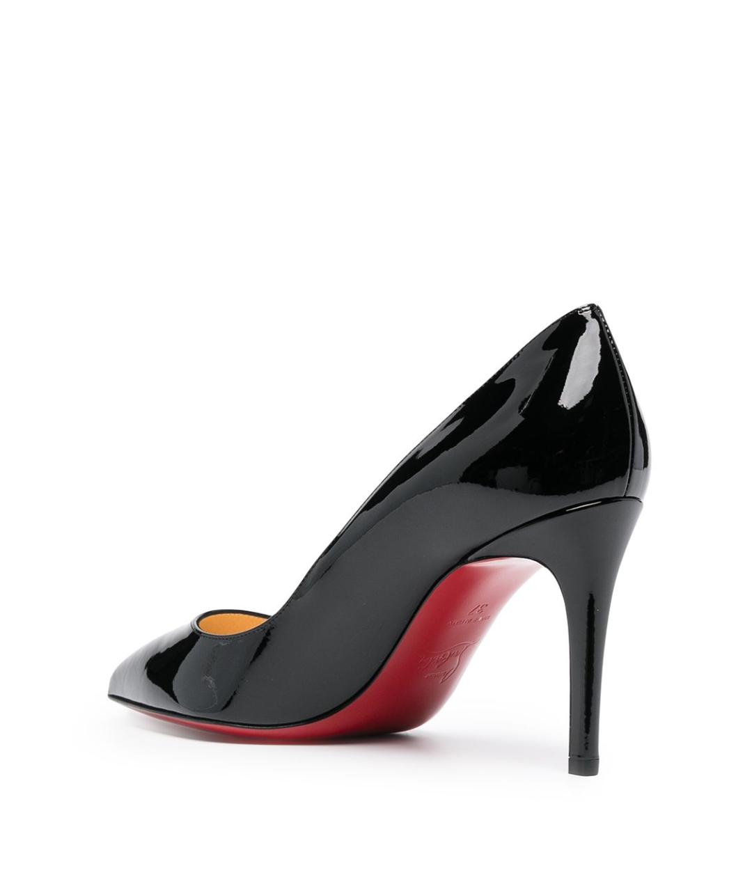 CHRISTIAN LOUBOUTIN Черные кожаные туфли, фото 3