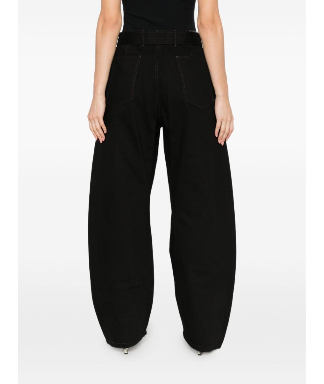 LEMAIRE Черные хлопковые прямые джинсы, фото 5