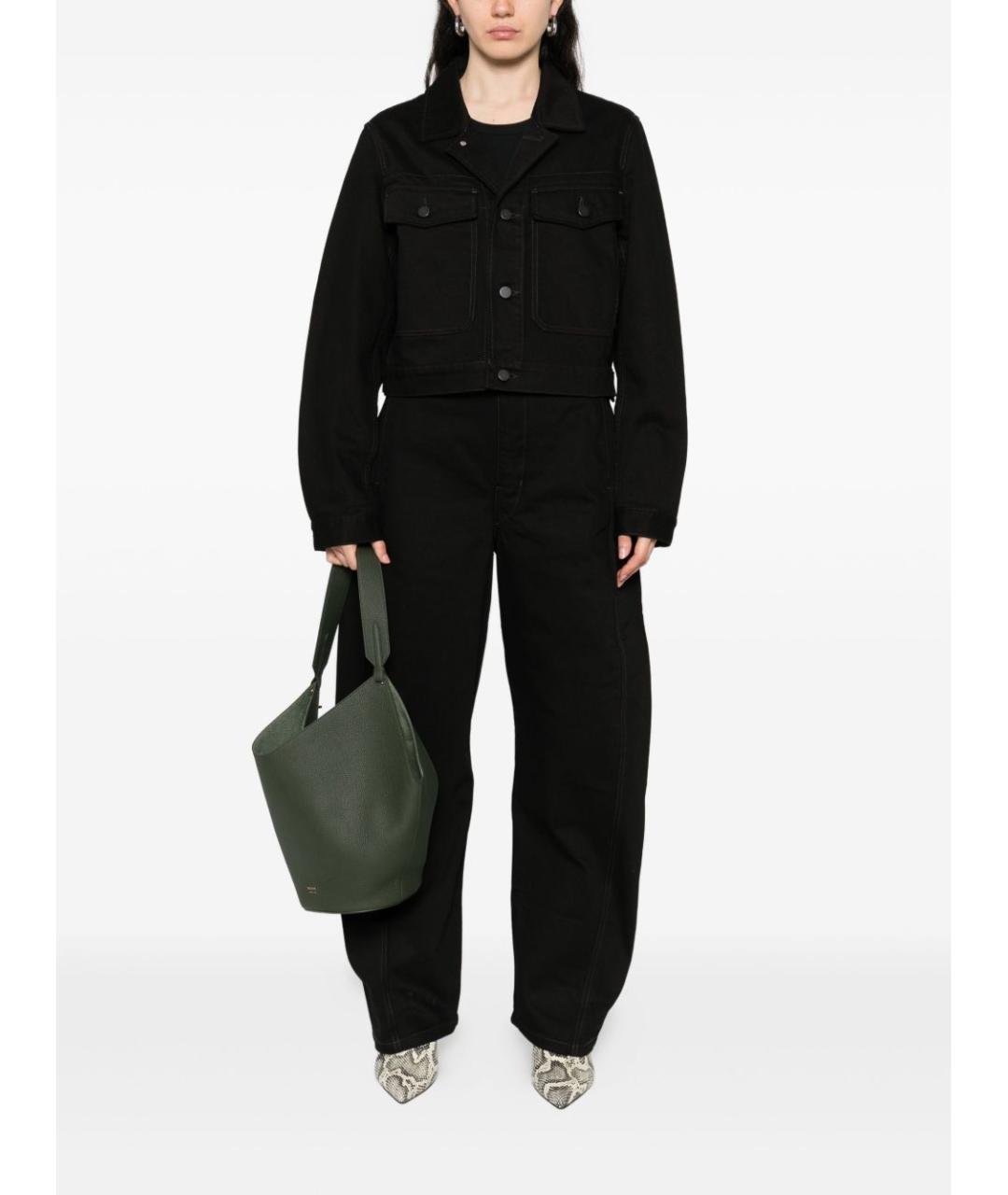 LEMAIRE Черные хлопковые прямые джинсы, фото 3