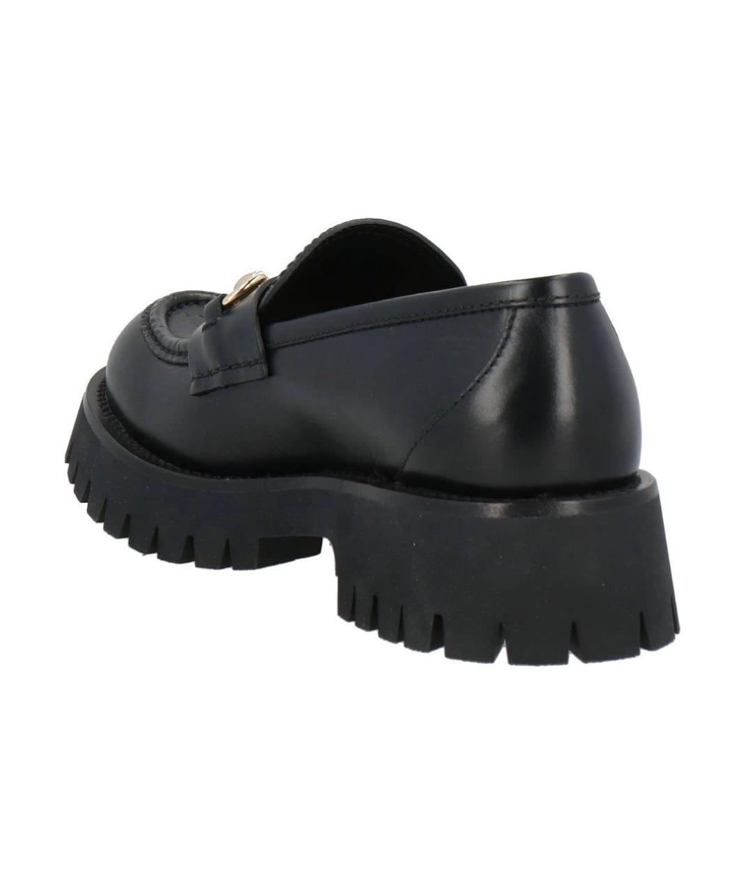 GUCCI Черные кожаные лоферы, фото 4