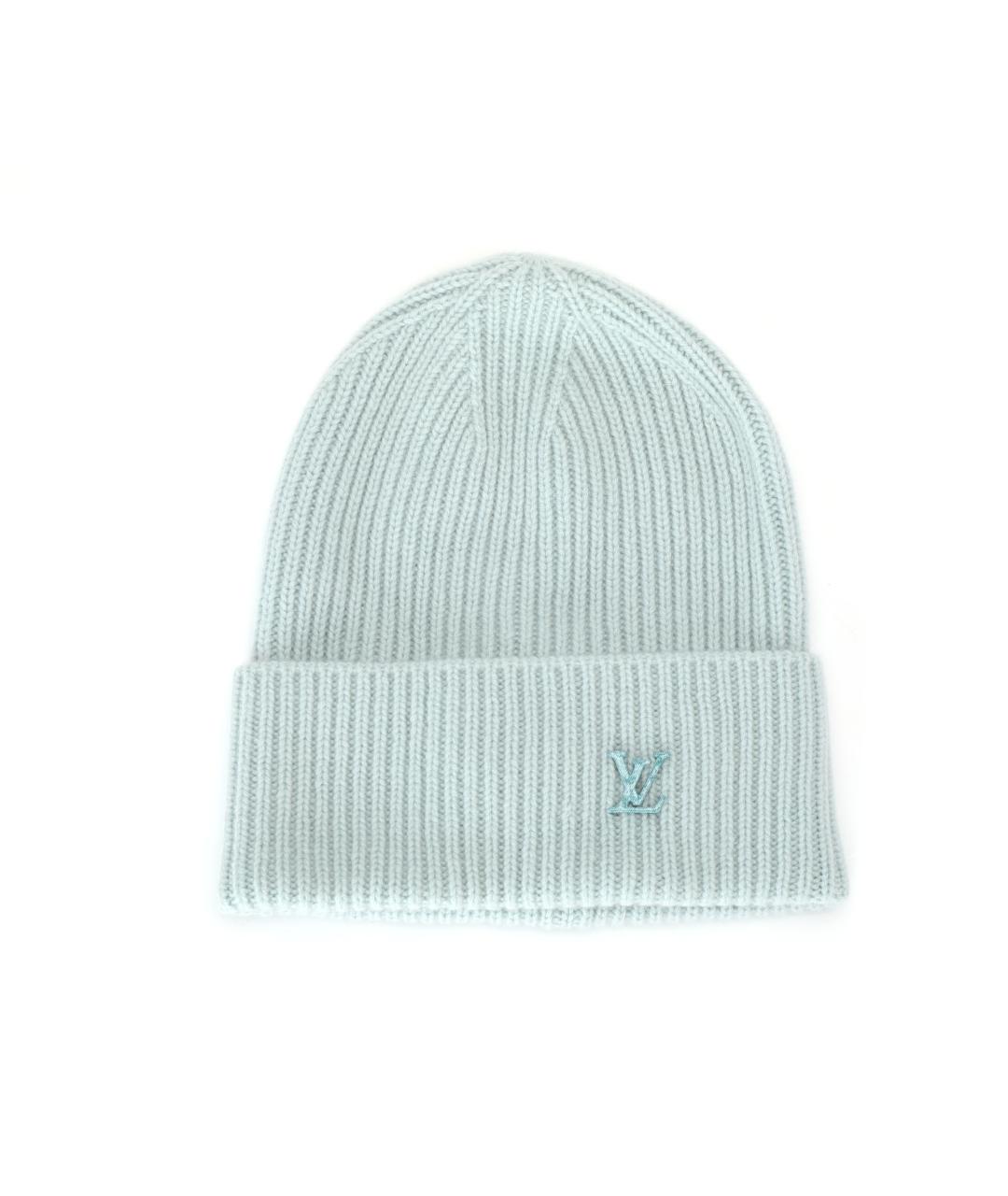 LOUIS VUITTON Бирюзовая кашемировая шапка, фото 1