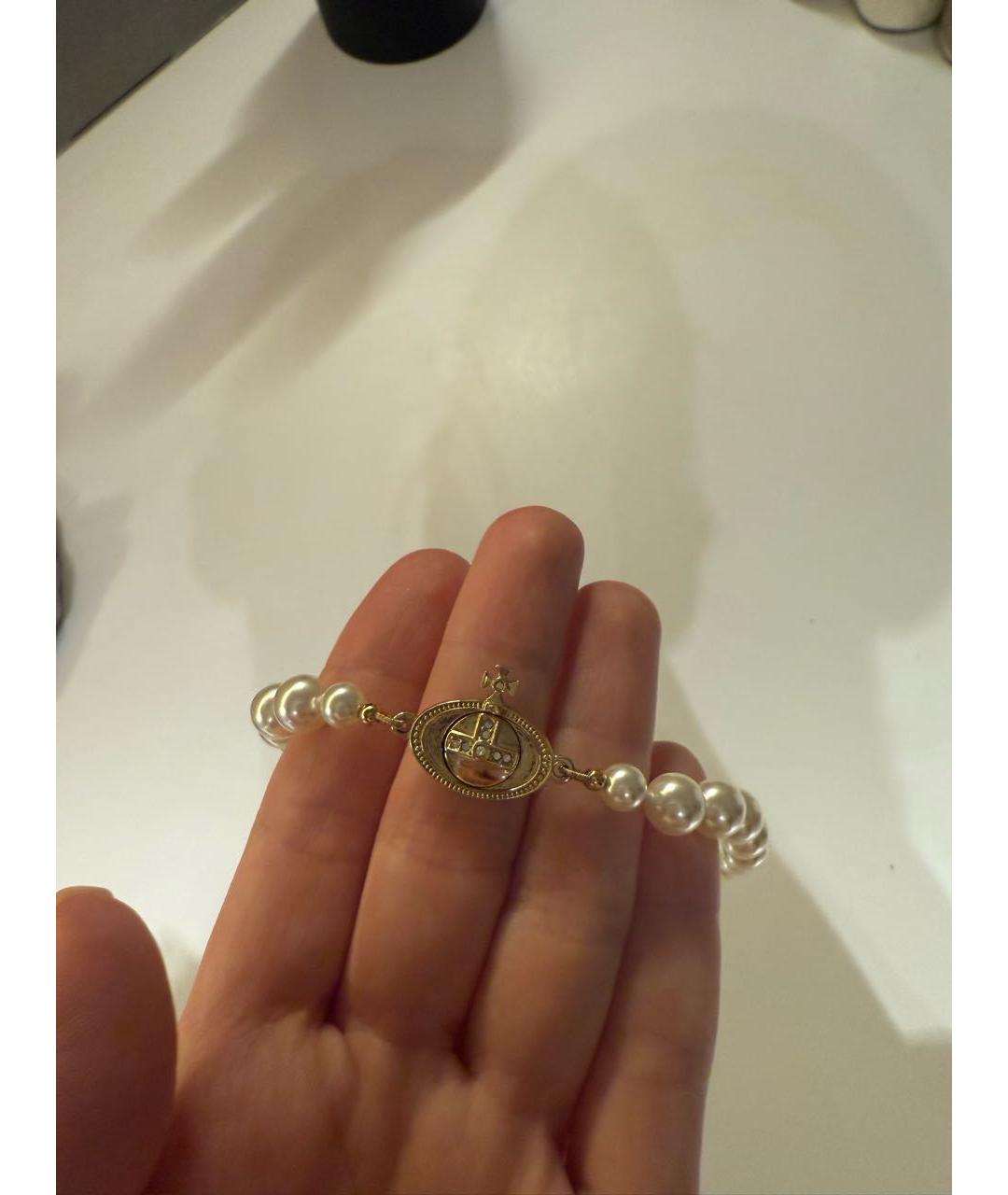 VIVIENNE WESTWOOD Бежевый жемчужный кулон, фото 2