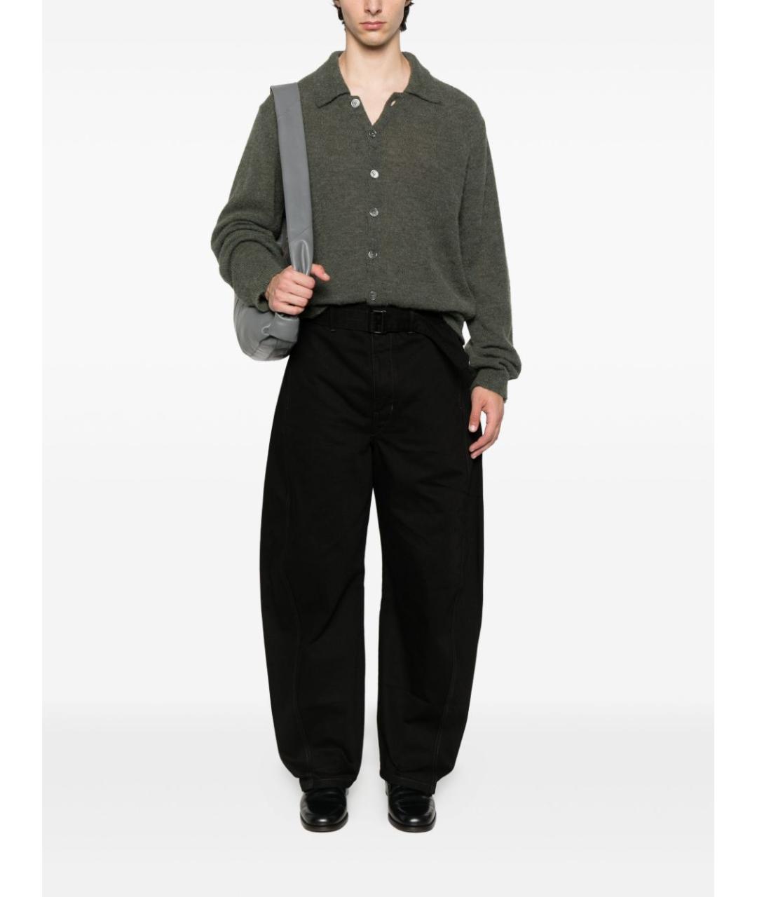 LEMAIRE Черные хлопковые прямые джинсы, фото 3