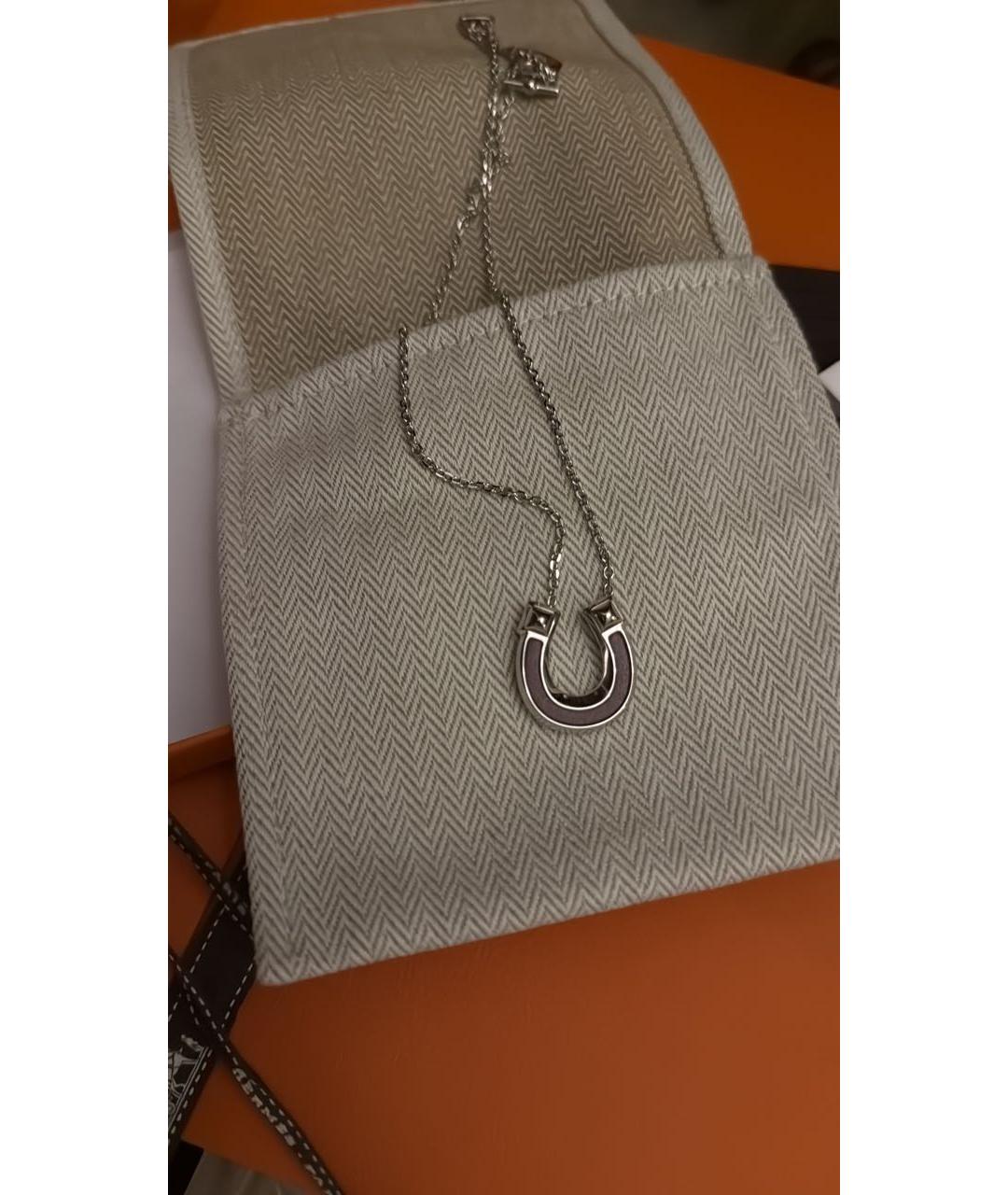 HERMES Красная металлическая подвеска, фото 3