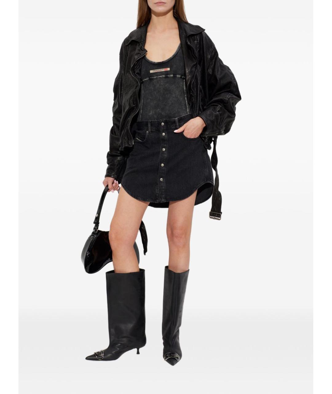 DIESEL Черная хлопковая майка, фото 5