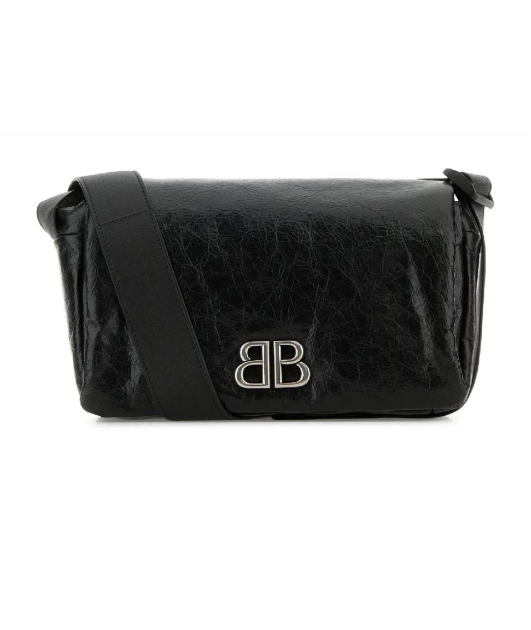 BALENCIAGA Черная кожаная сумка на плечо, фото 5