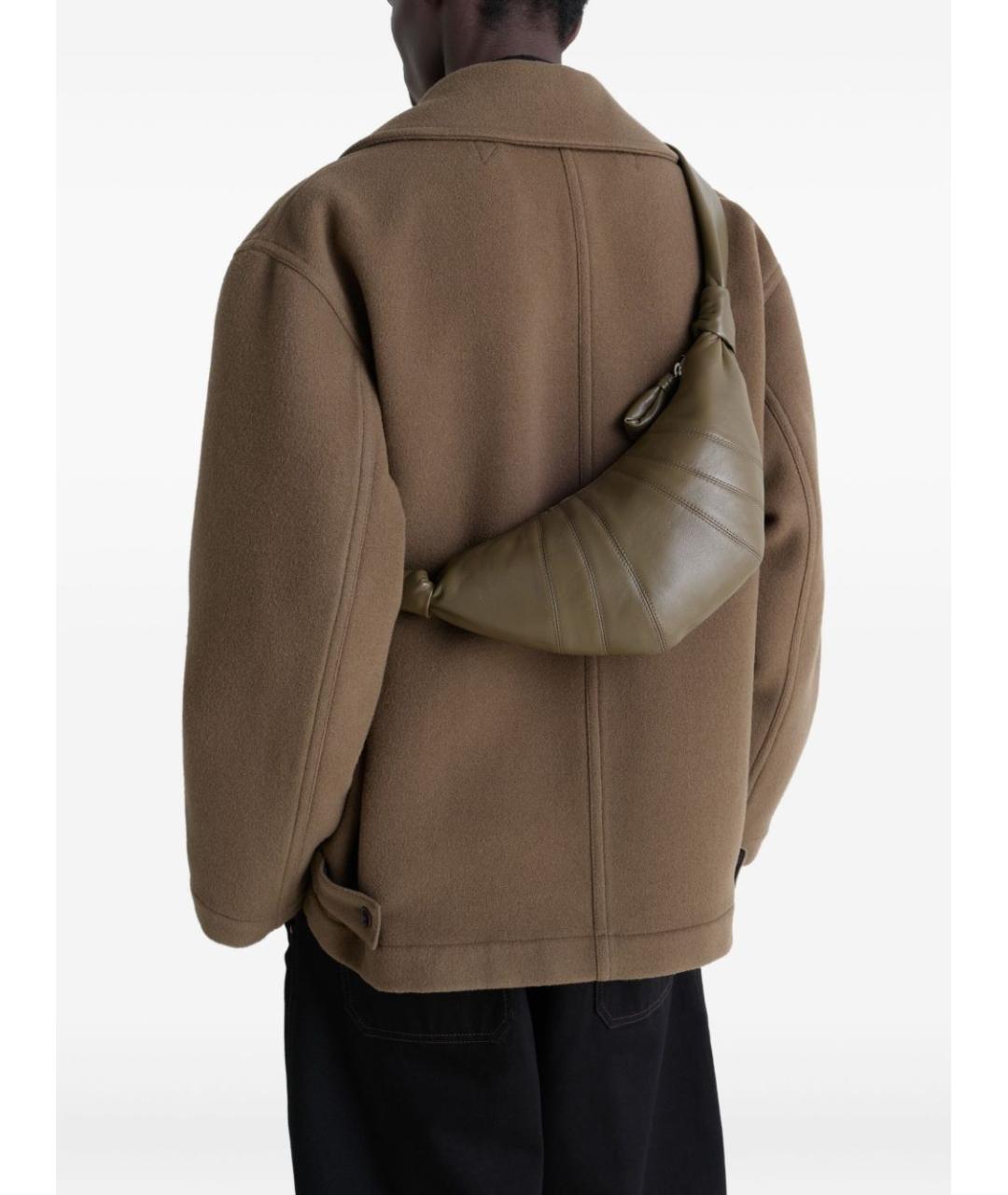 LEMAIRE Хаки сумка на плечо, фото 3