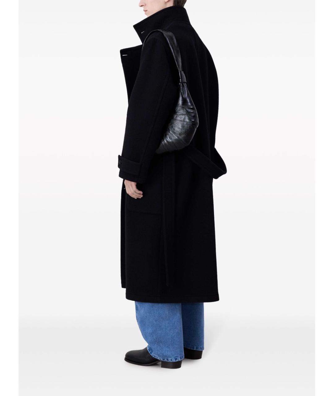 LEMAIRE Черная кожаная сумка на плечо, фото 4