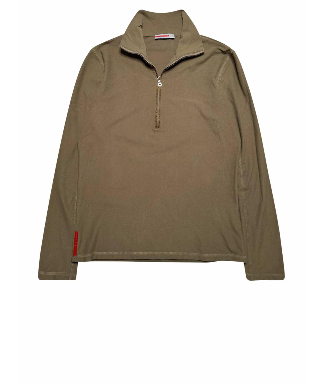 PRADA Коричневая хлопковая водолазка, фото 1