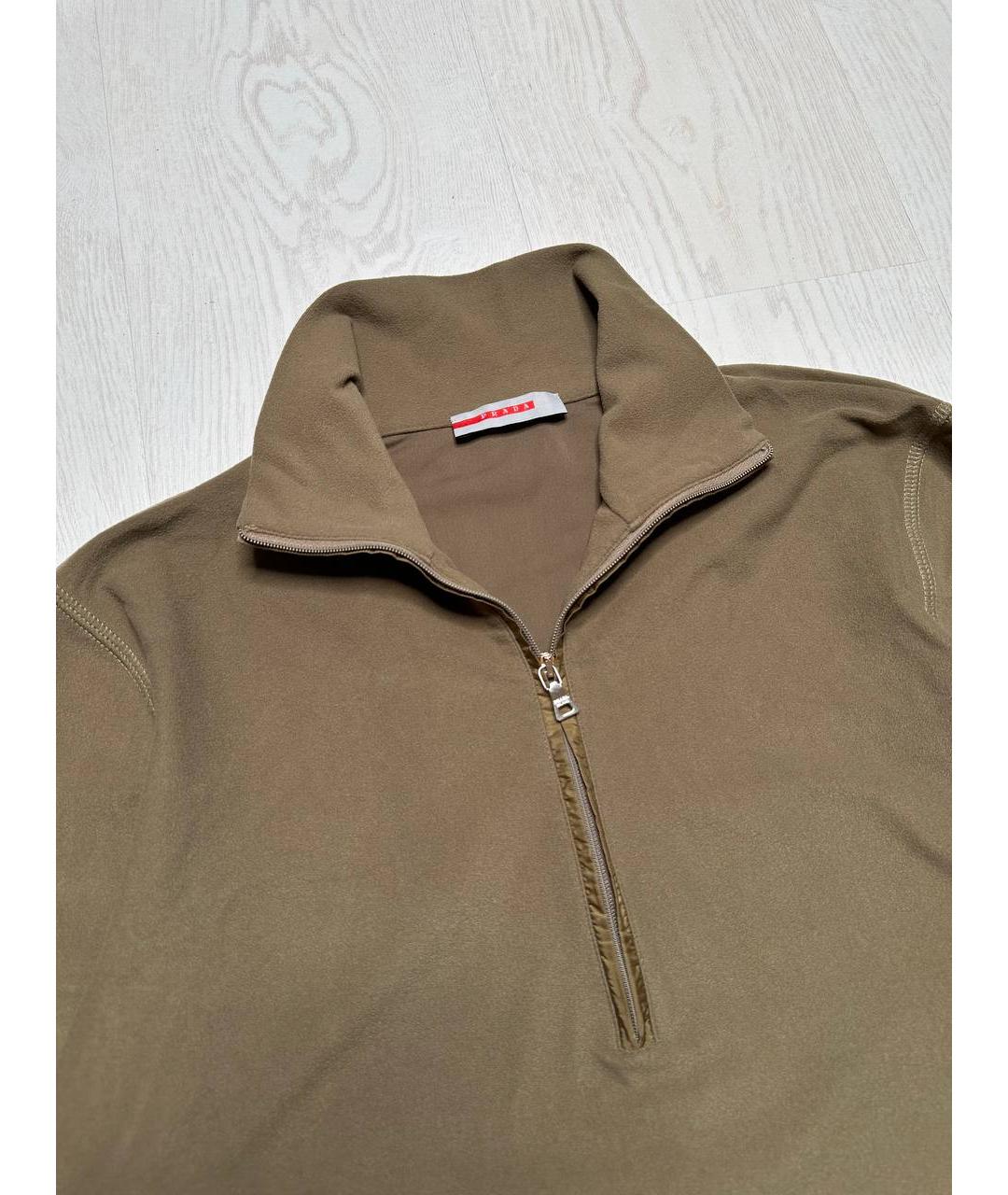 PRADA Коричневая хлопковая водолазка, фото 2