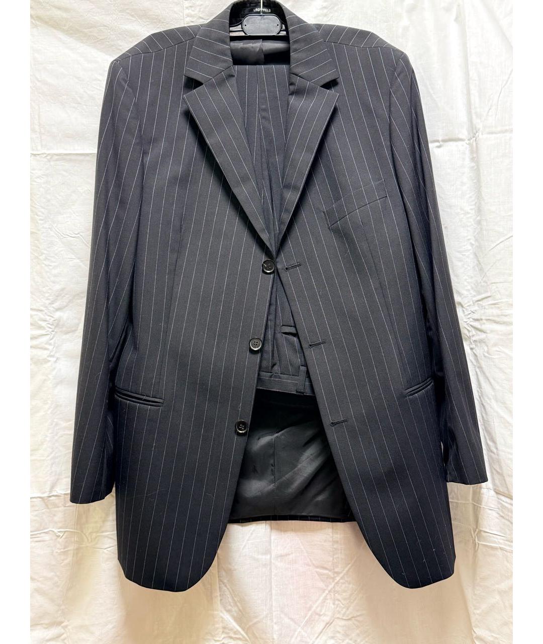 KARL LAGERFELD Черный классический костюм, фото 8