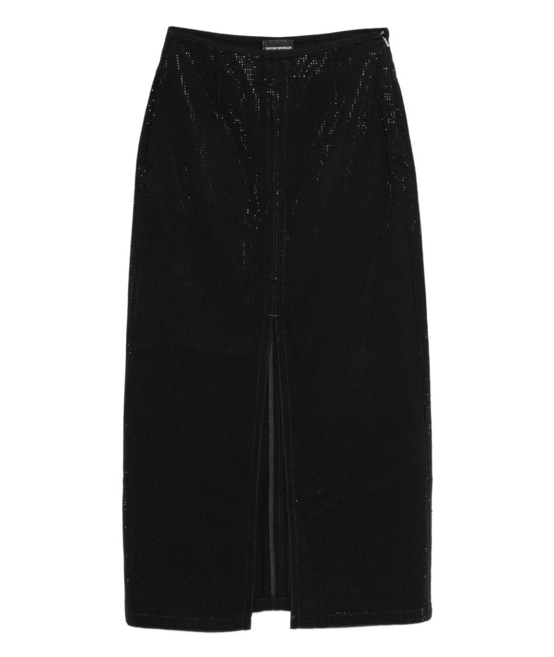 EMPORIO ARMANI Черная юбка миди, фото 1