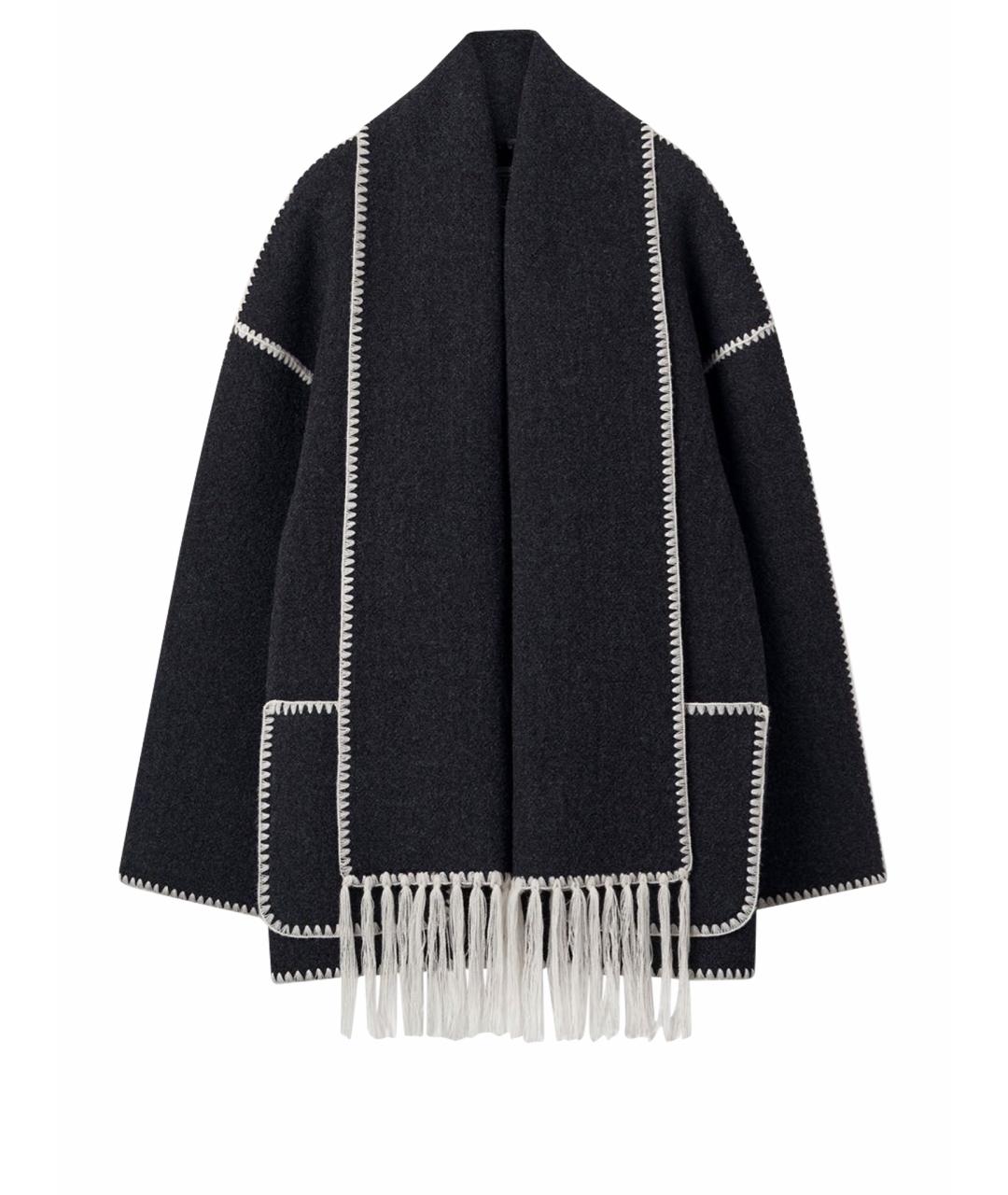 TOTEME Темно-синее шерстяное пальто, фото 1