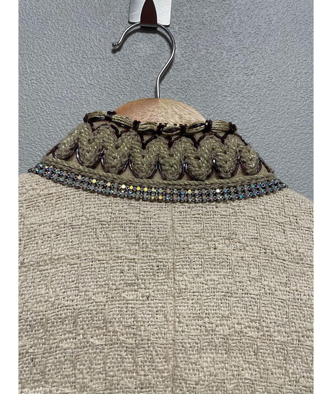 DOLCE&GABBANA Бежевый жакет/пиджак, фото 4