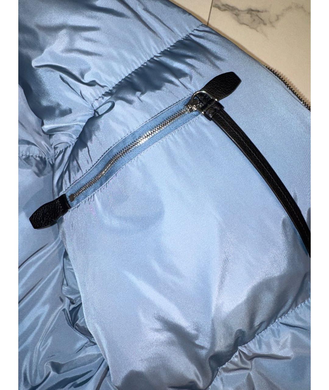 PRADA Черный полиамидовый пуховик, фото 5