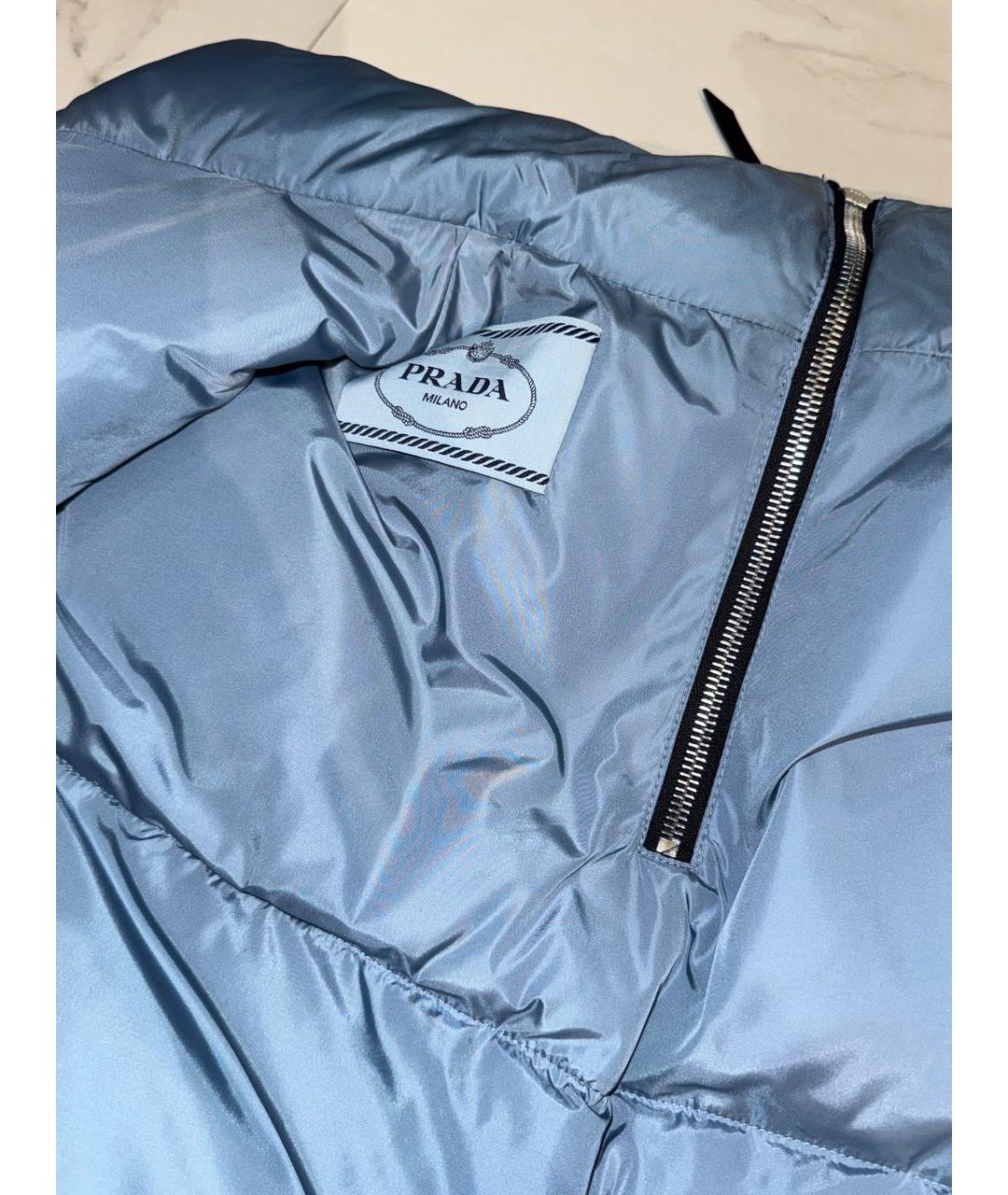 PRADA Черный полиамидовый пуховик, фото 3