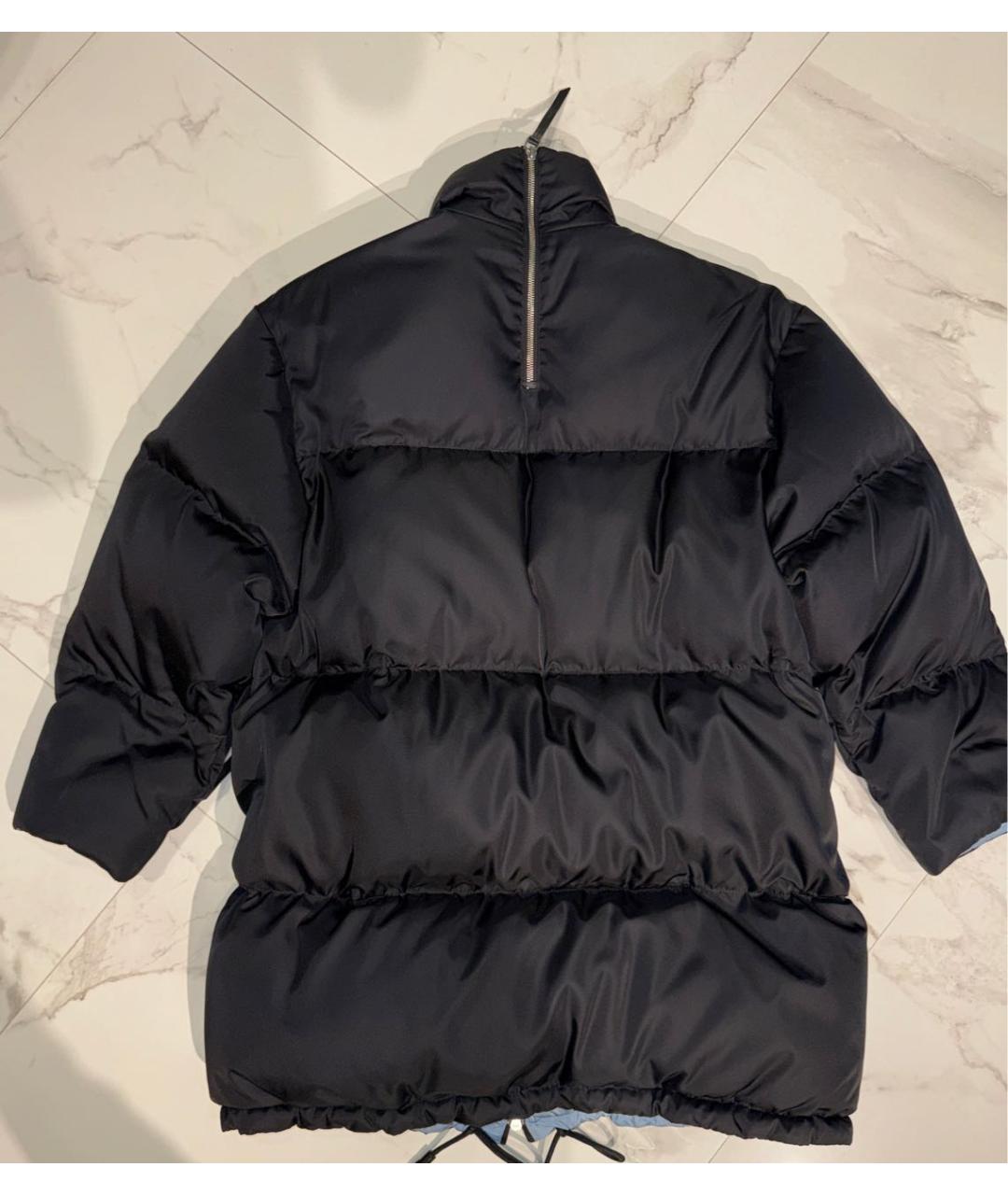 PRADA Черный полиамидовый пуховик, фото 7