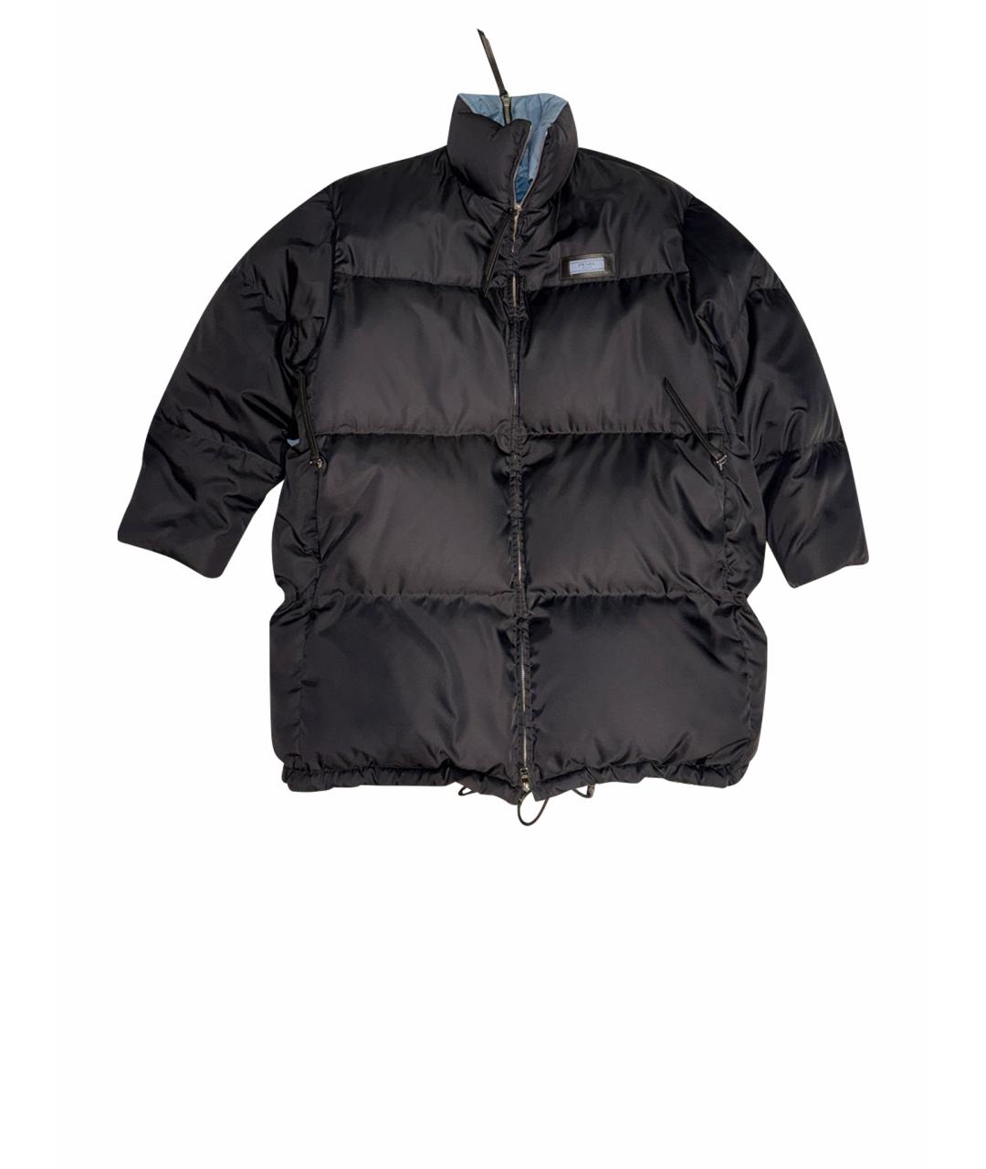 PRADA Черный полиамидовый пуховик, фото 1