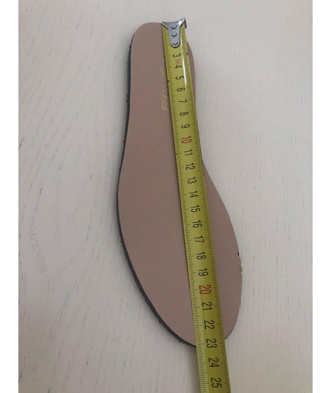 SERGIO ROSSI Бежевые резиновые сапоги, фото 8