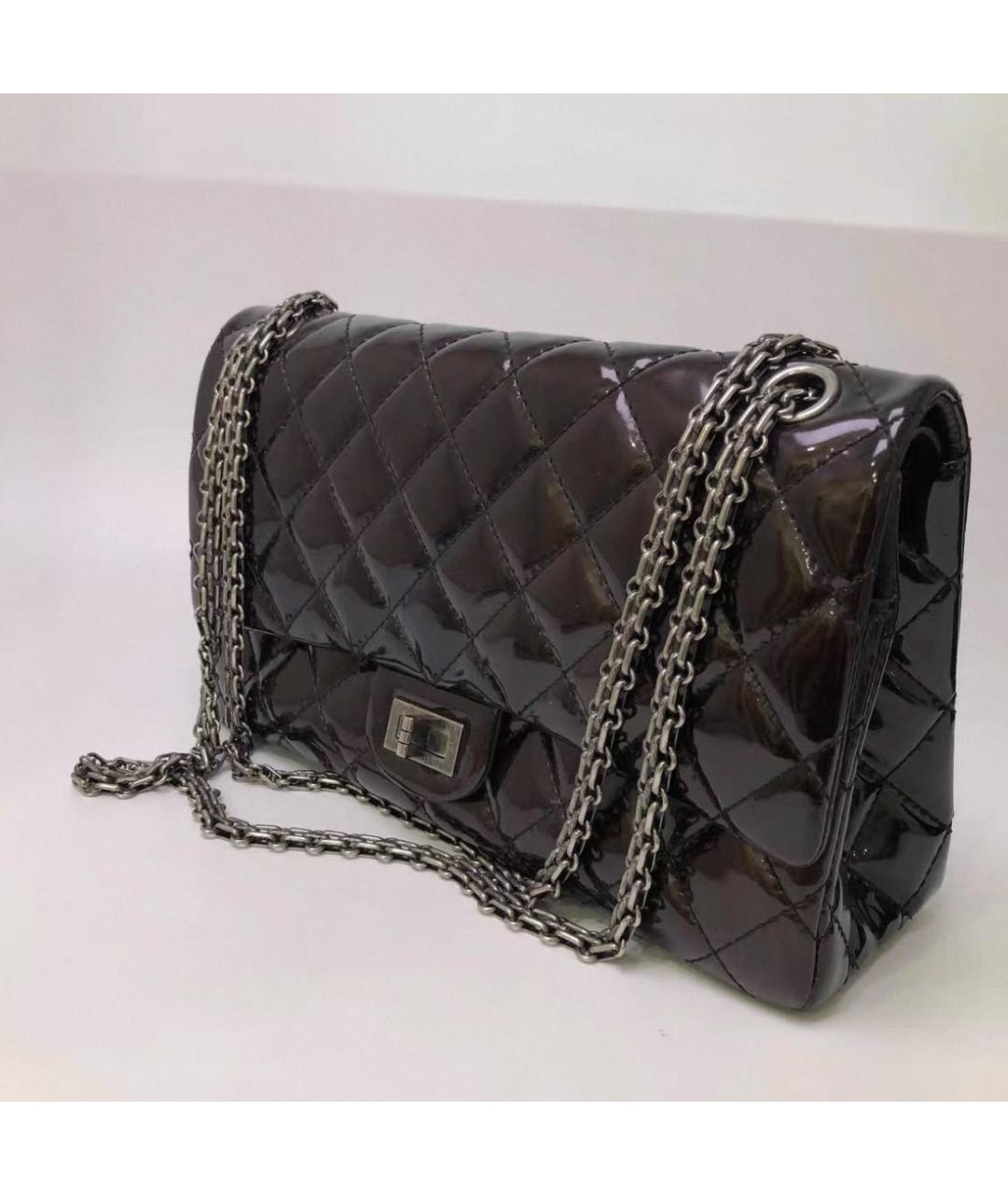 CHANEL Коричневая кожаная сумка через плечо, фото 6