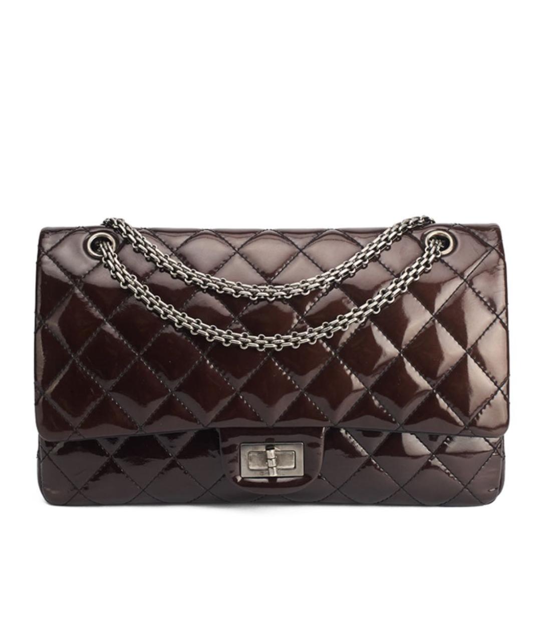 CHANEL Коричневая кожаная сумка через плечо, фото 9