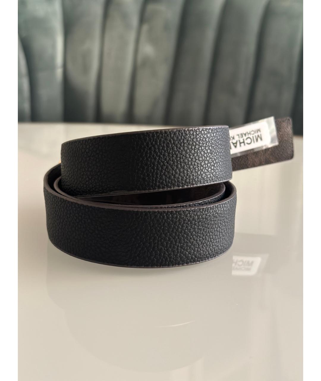 MICHAEL MICHAEL KORS Коричневый кожаный ремень, фото 4