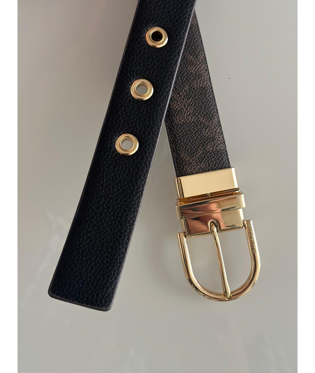 MICHAEL MICHAEL KORS Коричневый кожаный ремень, фото 5