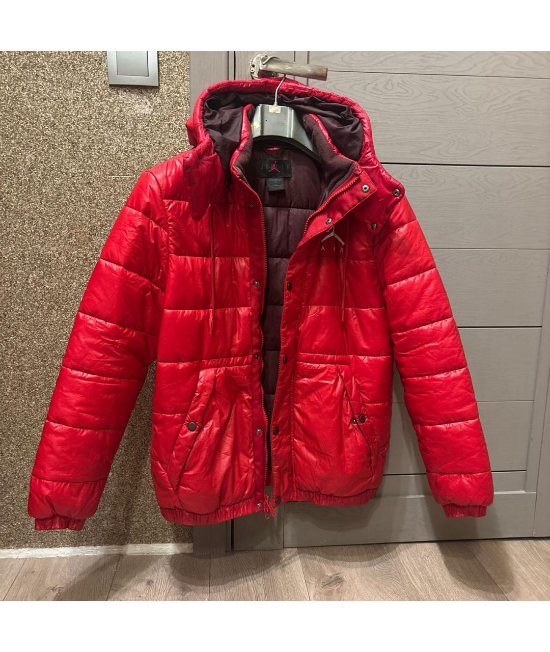 JORDAN Красная полиэстеровая куртка, фото 8