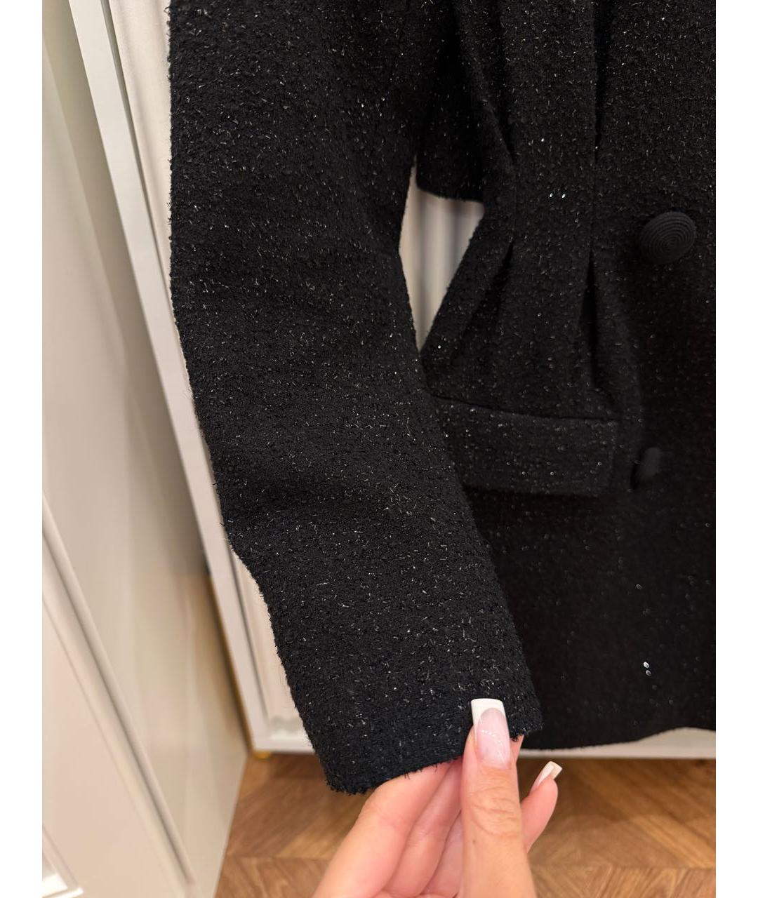 SELF-PORTRAIT Черное твидовое коктейльное платье, фото 7