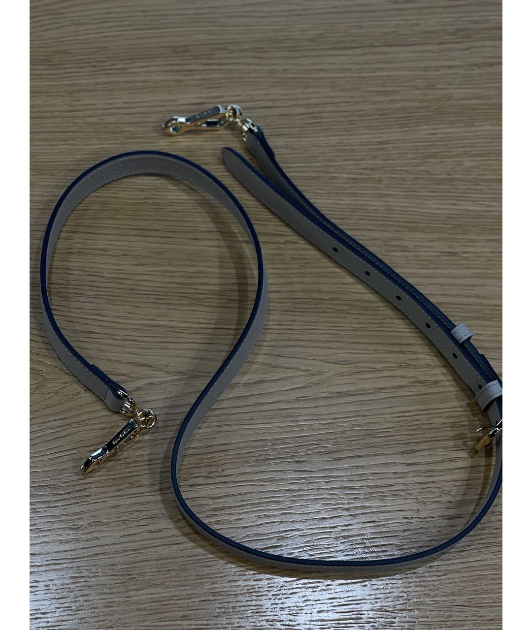 GUCCI Бежевая кожаная сумка через плечо, фото 4