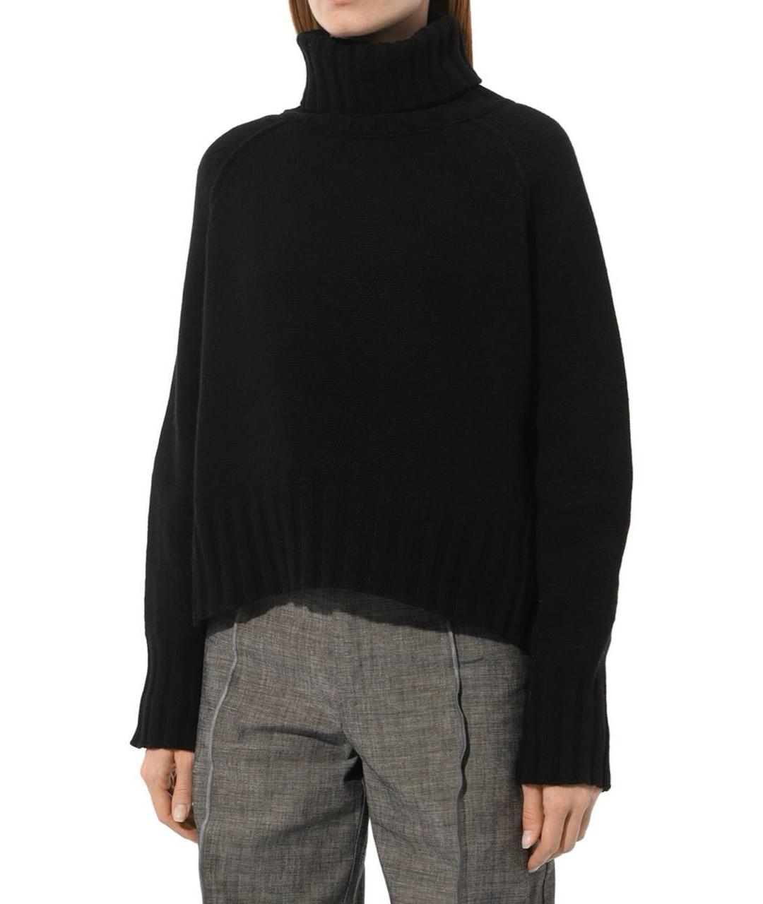 ISABEL BENENATO Черный кашемировый джемпер / свитер, фото 4
