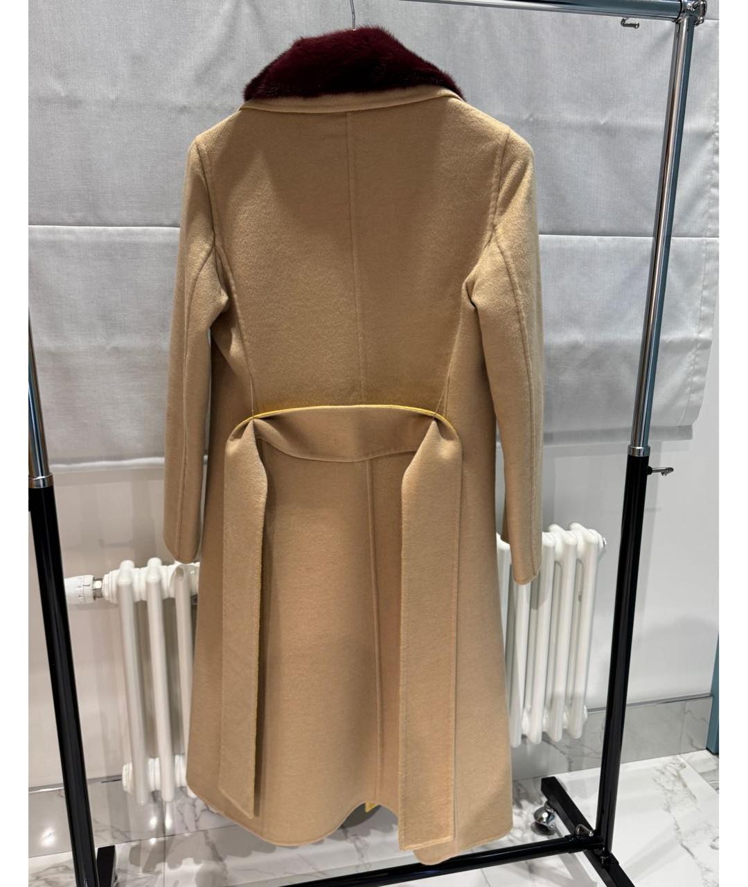 FENDI Бежевое кашемировое пальто, фото 2