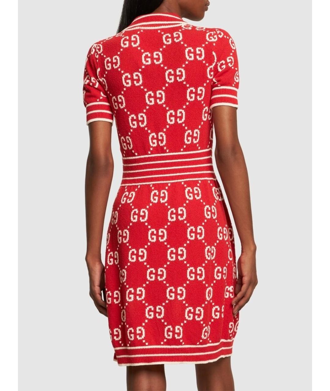GUCCI Красное коктейльное платье, фото 5
