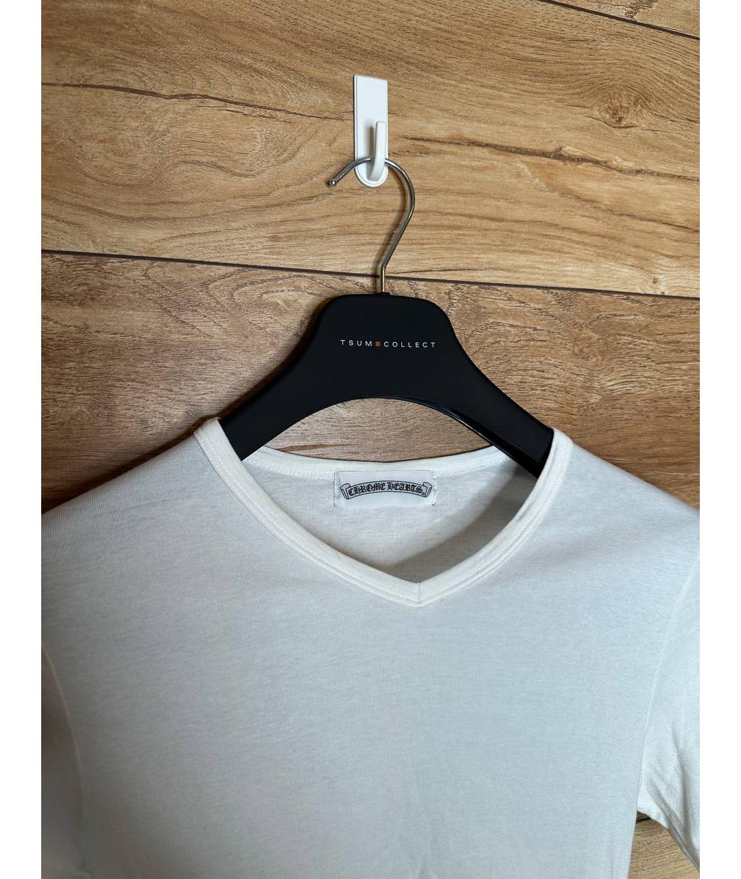 CHROME HEARTS Белая хлопковая футболка, фото 2