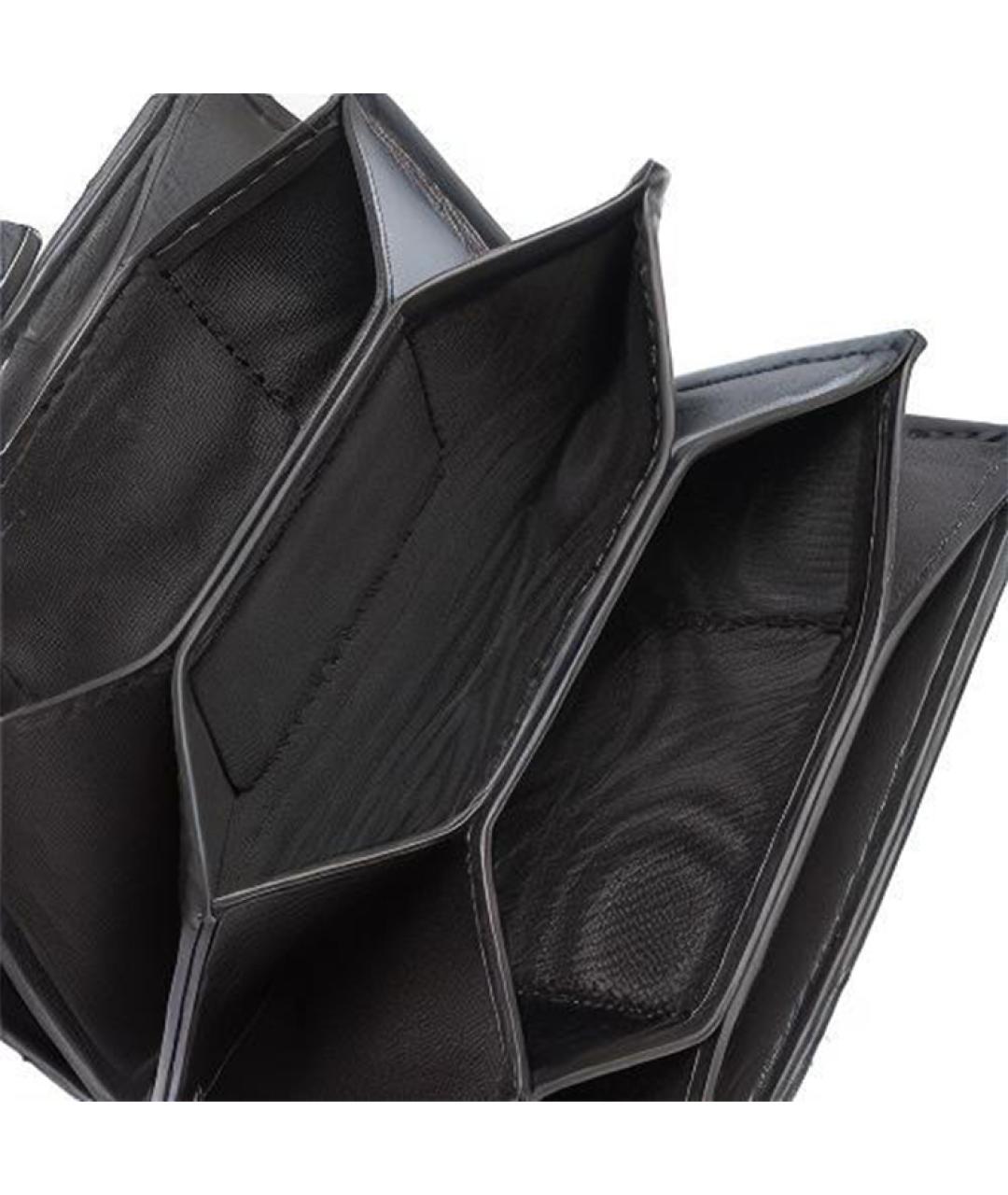 CHRISTIAN DIOR Черный кожаный кардхолдер, фото 5