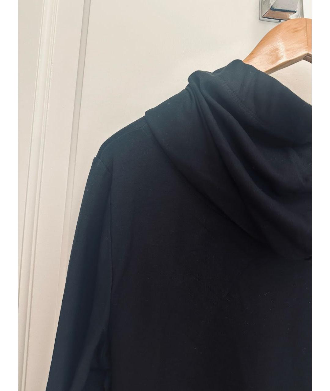 CALVIN KLEIN Черное вискозное повседневное платье, фото 7