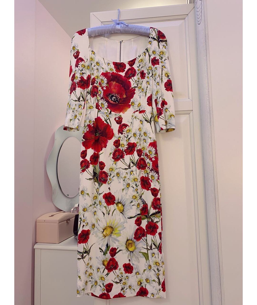 DOLCE&GABBANA Мульти вискозное повседневное платье, фото 5