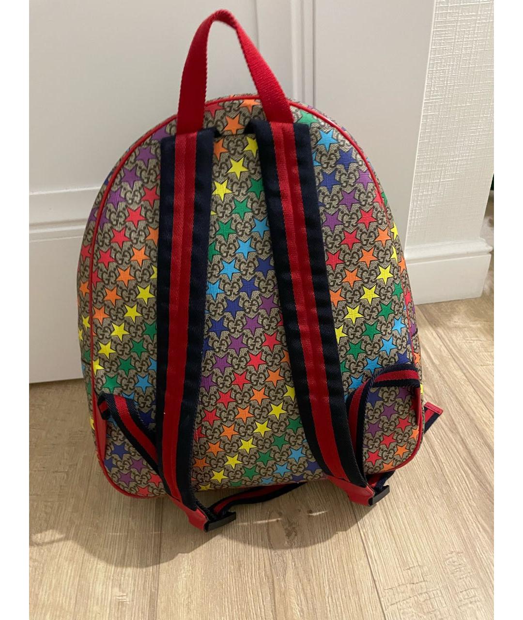 GUCCI Бежевый рюкзак из искусственной кожи, фото 2